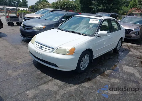 2002 Honda Civic Ex from USA, damaged, VIN 1HGES26762L079824